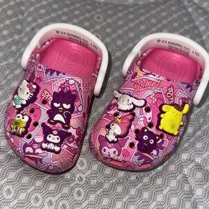 CROCS Kids Shoes in Pink with Fun Characters